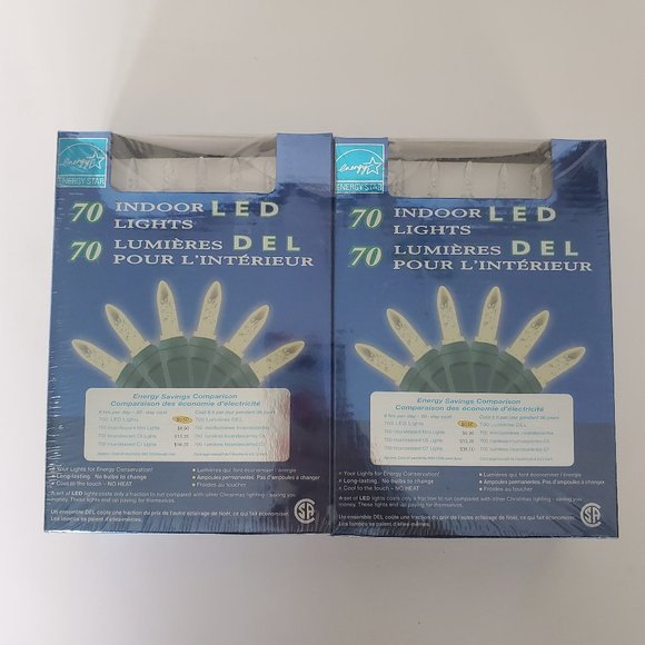 BNIB Energy Star LED Indoor Lights | 2 pkgs of 70 Lights each | Energy Saver LED - Picture 1 of 3